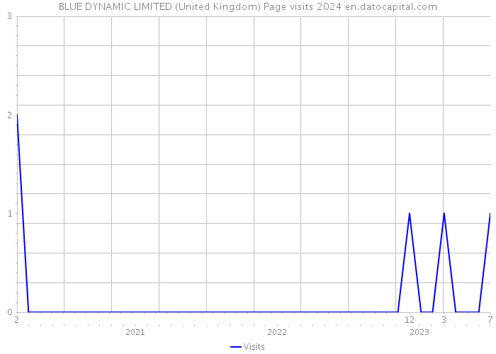 BLUE DYNAMIC LIMITED (United Kingdom) Page visits 2024 