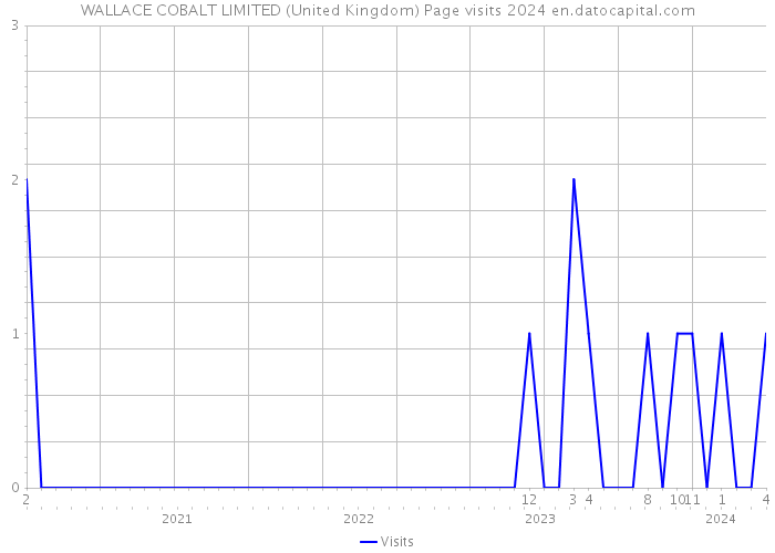 WALLACE COBALT LIMITED (United Kingdom) Page visits 2024 