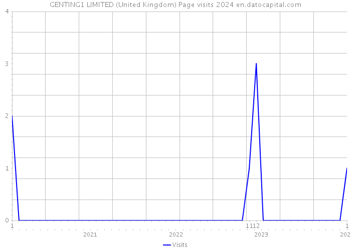 GENTING1 LIMITED (United Kingdom) Page visits 2024 