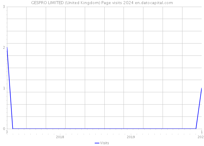 GESPRO LIMITED (United Kingdom) Page visits 2024 