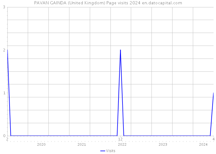 PAVAN GAINDA (United Kingdom) Page visits 2024 