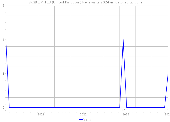 BRGB LIMITED (United Kingdom) Page visits 2024 