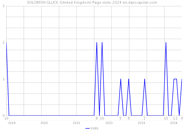 SOLOMON GLUCK (United Kingdom) Page visits 2024 