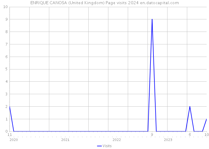 ENRIQUE CANOSA (United Kingdom) Page visits 2024 
