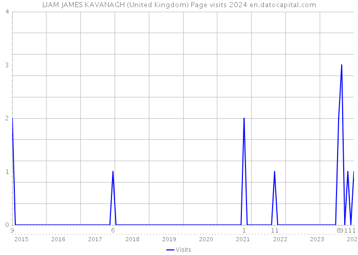 LIAM JAMES KAVANAGH (United Kingdom) Page visits 2024 