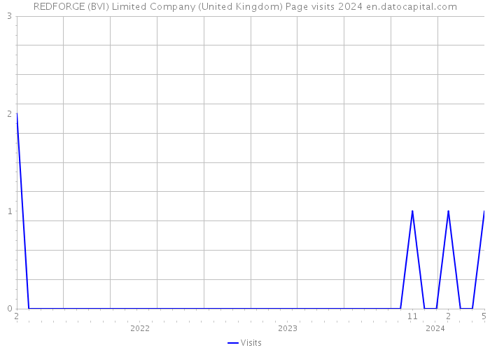 REDFORGE (BVI) Limited Company (United Kingdom) Page visits 2024 