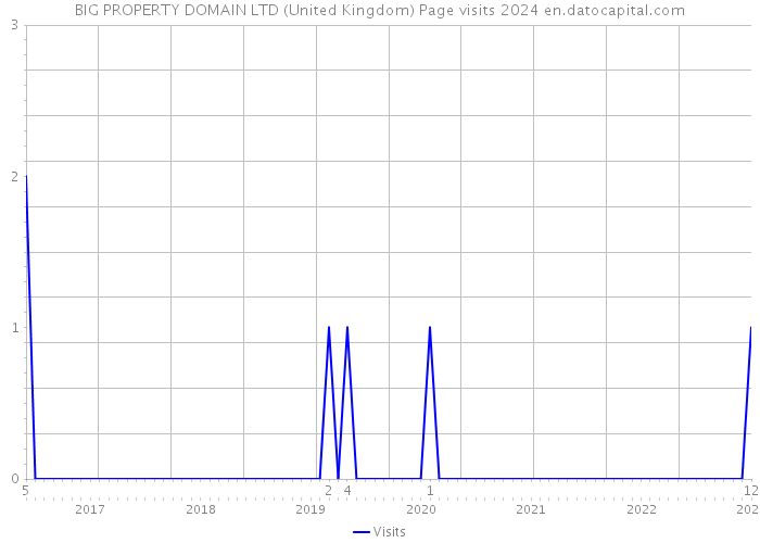 BIG PROPERTY DOMAIN LTD (United Kingdom) Page visits 2024 