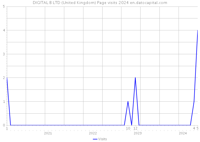 DIGITAL B LTD (United Kingdom) Page visits 2024 