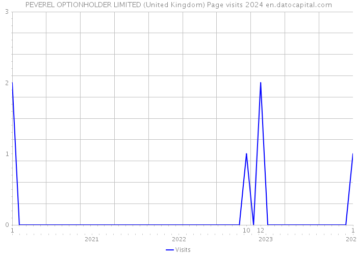 PEVEREL OPTIONHOLDER LIMITED (United Kingdom) Page visits 2024 