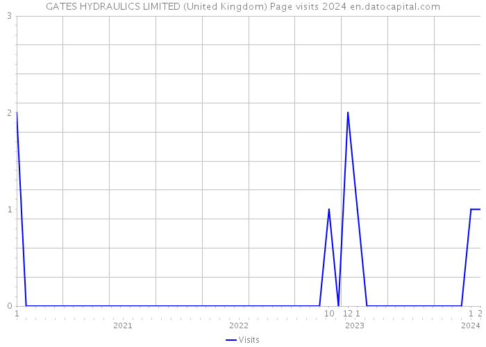 GATES HYDRAULICS LIMITED (United Kingdom) Page visits 2024 
