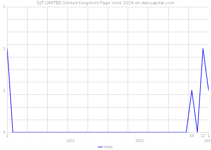 DJT LIMITED (United Kingdom) Page visits 2024 
