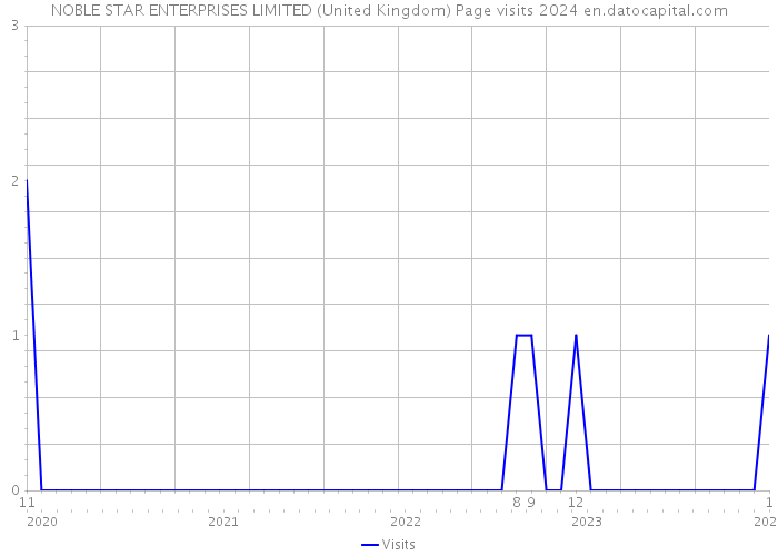 NOBLE STAR ENTERPRISES LIMITED (United Kingdom) Page visits 2024 