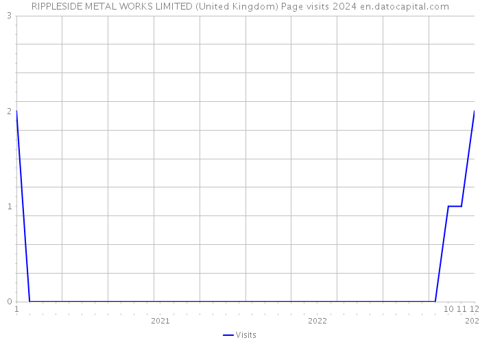RIPPLESIDE METAL WORKS LIMITED (United Kingdom) Page visits 2024 
