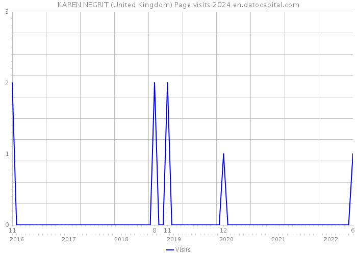 KAREN NEGRIT (United Kingdom) Page visits 2024 