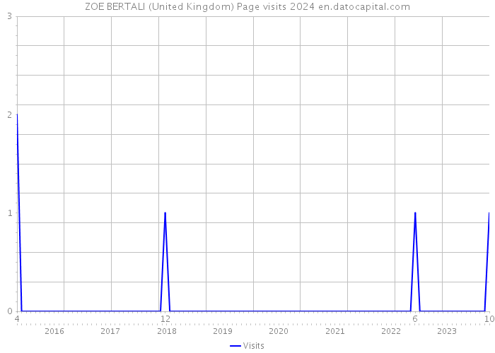 ZOE BERTALI (United Kingdom) Page visits 2024 