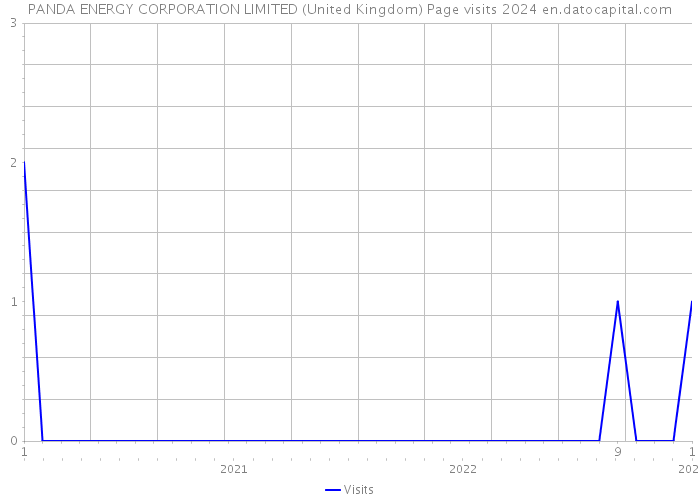 PANDA ENERGY CORPORATION LIMITED (United Kingdom) Page visits 2024 
