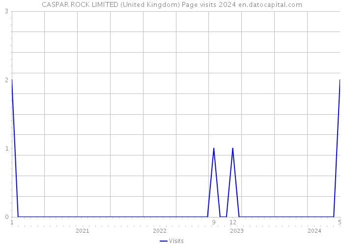 CASPAR ROCK LIMITED (United Kingdom) Page visits 2024 