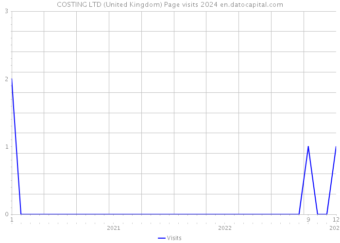 COSTING LTD (United Kingdom) Page visits 2024 