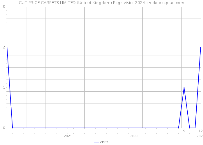 CUT PRICE CARPETS LIMITED (United Kingdom) Page visits 2024 