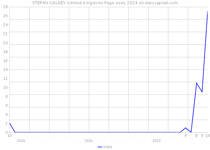 STEPAN GALAEV (United Kingdom) Page visits 2024 