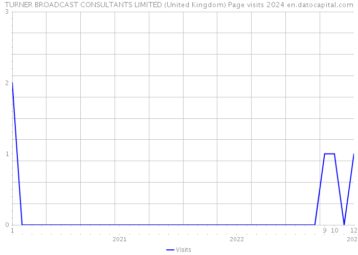 TURNER BROADCAST CONSULTANTS LIMITED (United Kingdom) Page visits 2024 