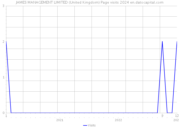 JAMES MANAGEMENT LIMITED (United Kingdom) Page visits 2024 