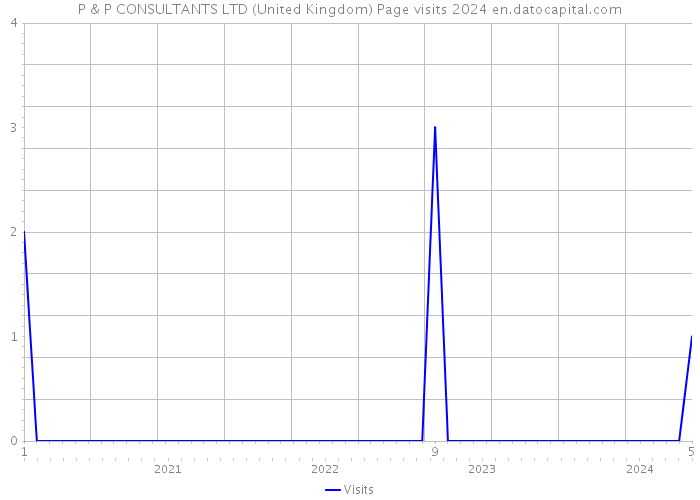 P & P CONSULTANTS LTD (United Kingdom) Page visits 2024 