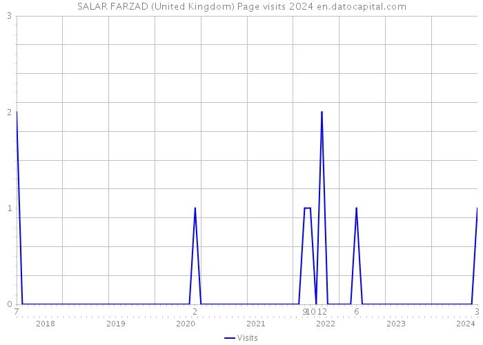 SALAR FARZAD (United Kingdom) Page visits 2024 