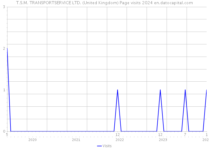 T.S.M. TRANSPORTSERVICE LTD. (United Kingdom) Page visits 2024 