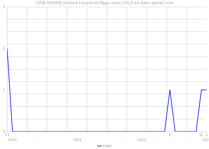 GINA HOARE (United Kingdom) Page visits 2024 