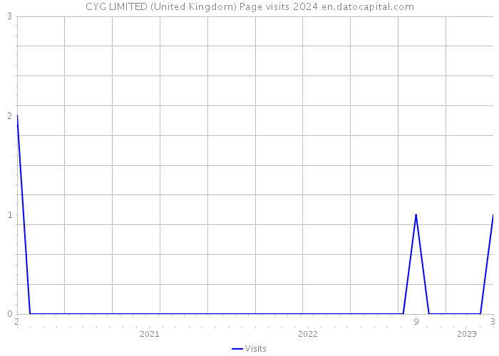 CYG LIMITED (United Kingdom) Page visits 2024 