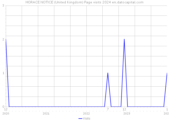 HORACE NOTICE (United Kingdom) Page visits 2024 