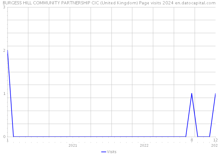 BURGESS HILL COMMUNITY PARTNERSHIP CIC (United Kingdom) Page visits 2024 