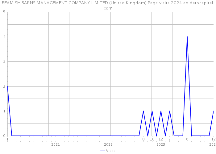 BEAMISH BARNS MANAGEMENT COMPANY LIMITED (United Kingdom) Page visits 2024 