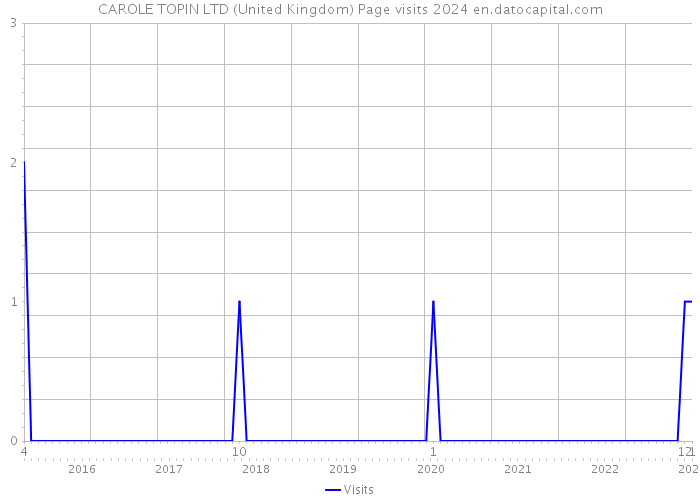 CAROLE TOPIN LTD (United Kingdom) Page visits 2024 