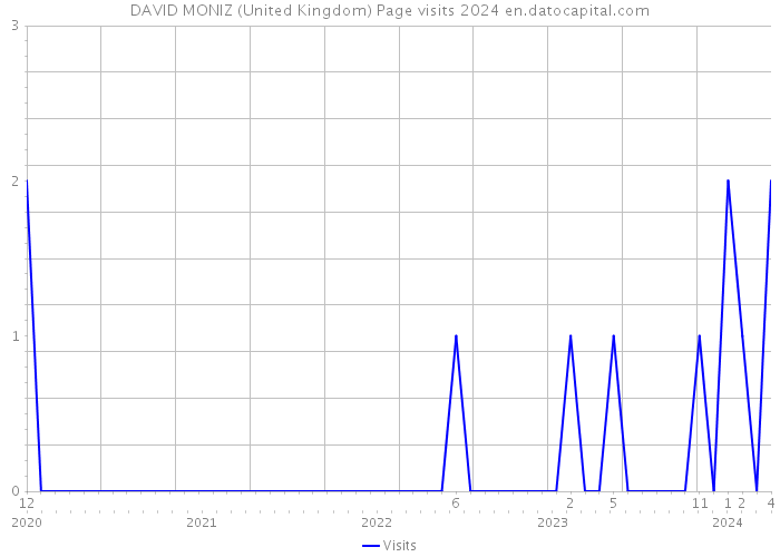 DAVID MONIZ (United Kingdom) Page visits 2024 