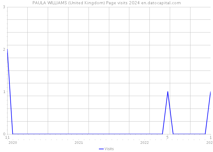 PAULA WILLIAMS (United Kingdom) Page visits 2024 