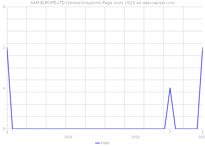 SAM EUROPE LTD (United Kingdom) Page visits 2024 