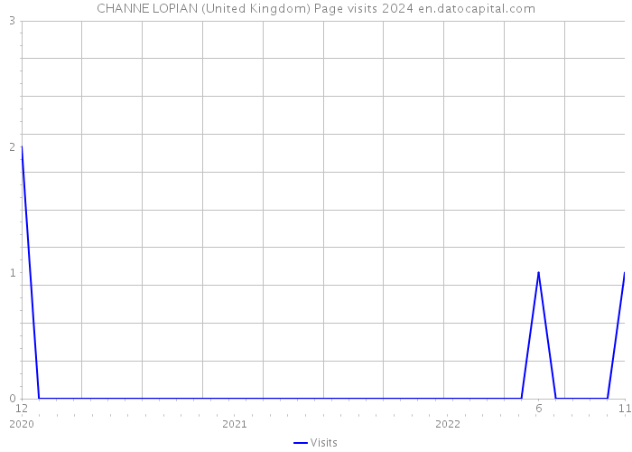 CHANNE LOPIAN (United Kingdom) Page visits 2024 
