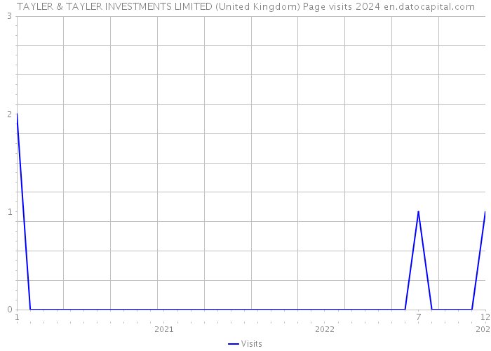 TAYLER & TAYLER INVESTMENTS LIMITED (United Kingdom) Page visits 2024 