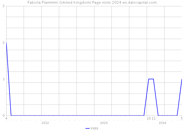 Fabiola Flammini (United Kingdom) Page visits 2024 