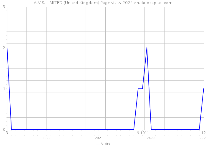 A.V.S. LIMITED (United Kingdom) Page visits 2024 