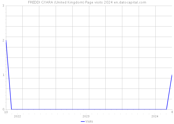 FREDDI GYARA (United Kingdom) Page visits 2024 