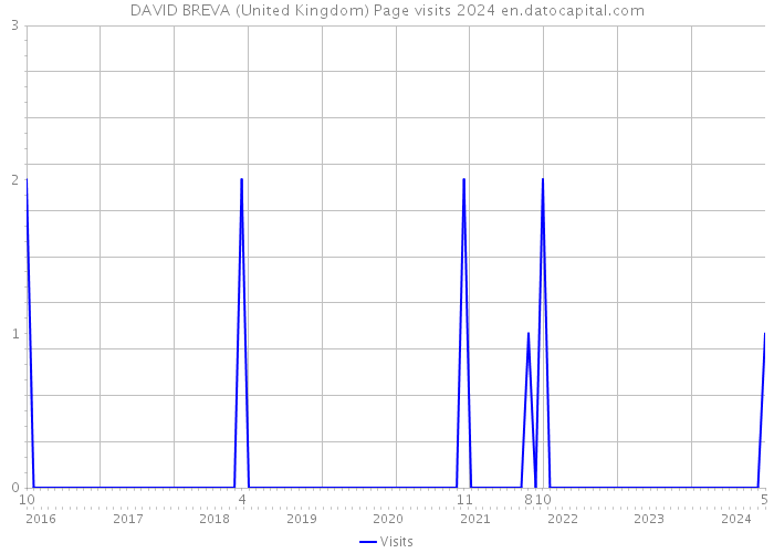 DAVID BREVA (United Kingdom) Page visits 2024 