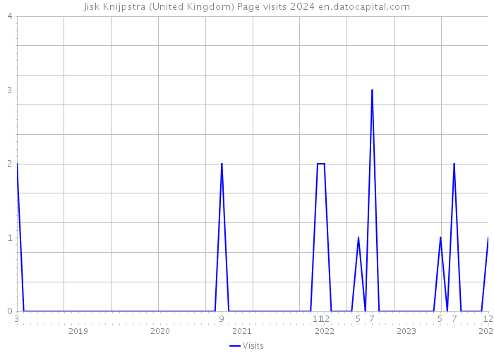 Jisk Knijpstra (United Kingdom) Page visits 2024 