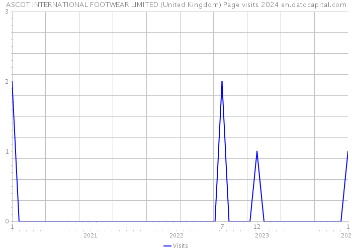 ASCOT INTERNATIONAL FOOTWEAR LIMITED (United Kingdom) Page visits 2024 