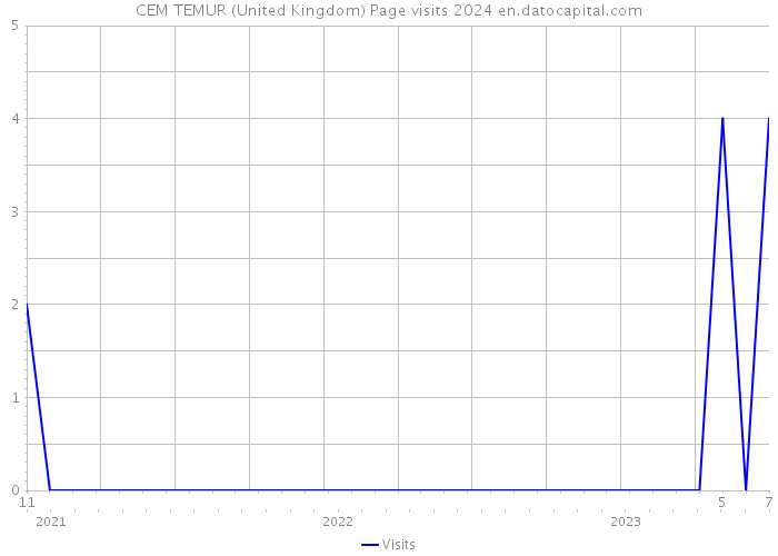 CEM TEMUR (United Kingdom) Page visits 2024 
