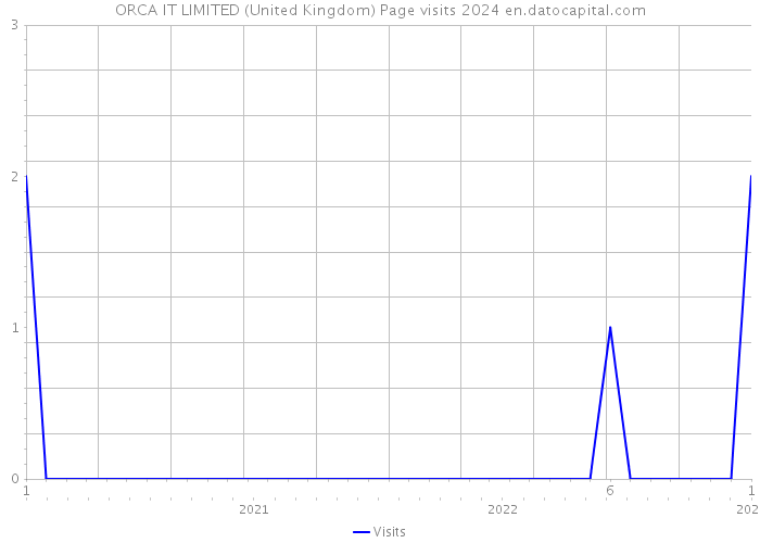ORCA IT LIMITED (United Kingdom) Page visits 2024 