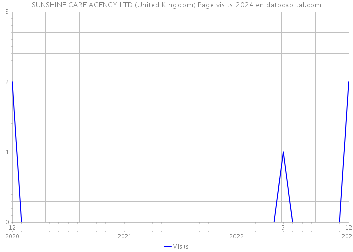 SUNSHINE CARE AGENCY LTD (United Kingdom) Page visits 2024 