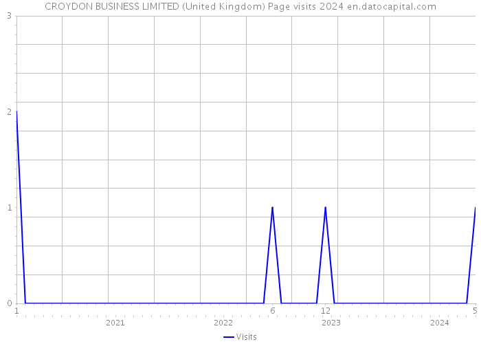 CROYDON BUSINESS LIMITED (United Kingdom) Page visits 2024 
